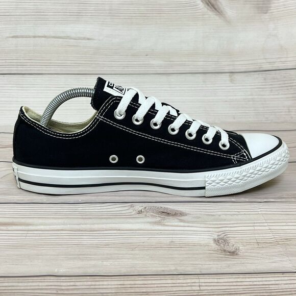 CONVERSE Chuck Taylor All Star Low Black Canvas Sneaker Shoe Men 9/Women 11 MINT - Picture 12 of 14
